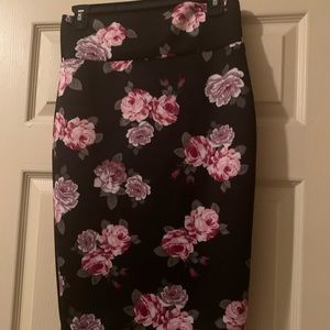 Floral Pencil Skirt